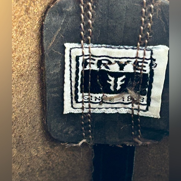 VINTAGE FRYE CAMPUS CALVARY WOMEN BROWN LEATHER 12L WESTERN COWBOY BOOT SIZE 6.5 - Picture 13 of 14